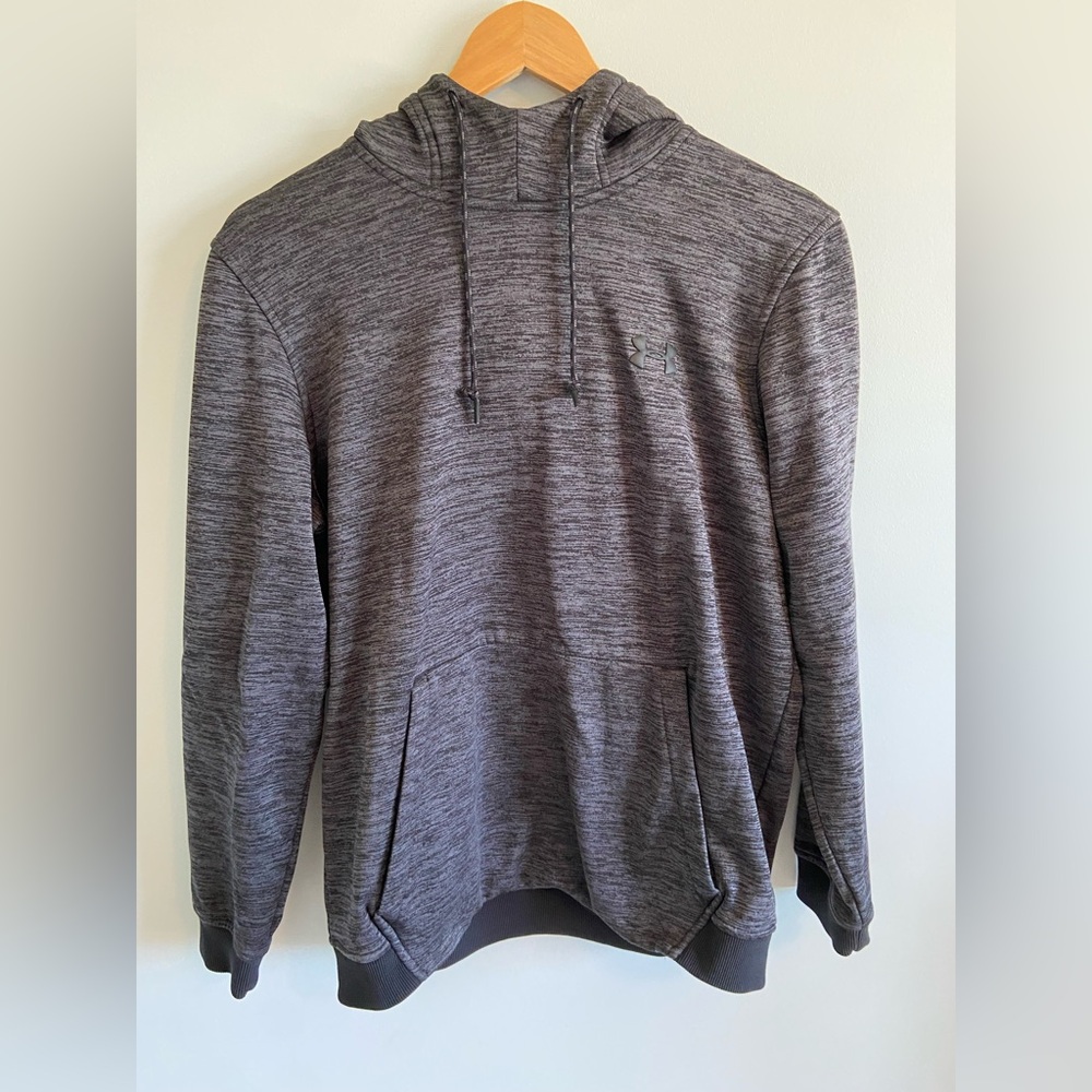 Under Armour ColdGear Gray and Black Hoodie Size Medium
